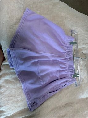 Aerie Lilac Women's oversized Casual Elastic-Waist Shorts